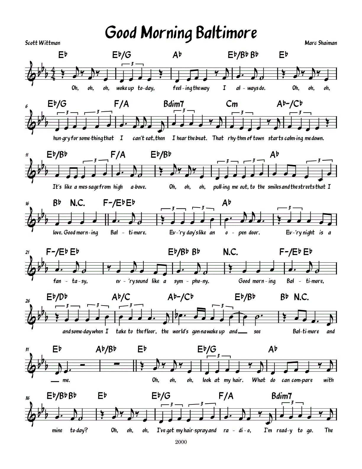 Sheet Music